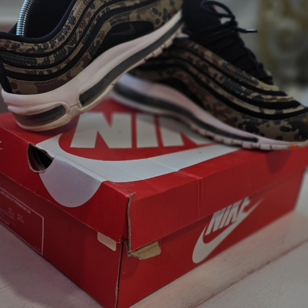 Nike Air Max 97 Camo Sneakers - Black & Olive